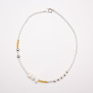 Cullet beads short necklace　