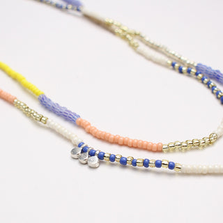 Cullet beads long necklace